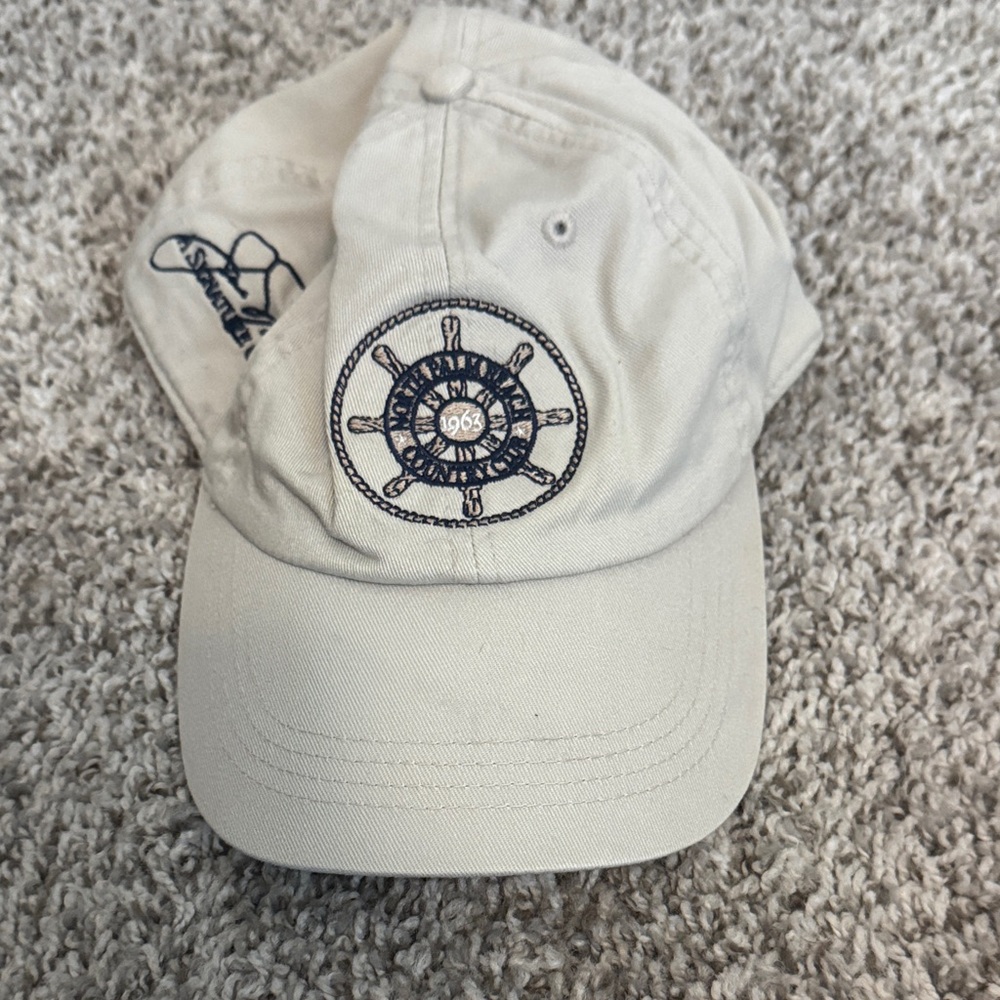 Ahead Extreme North Palm Beach Country Club Beige Cap with Nautical Design